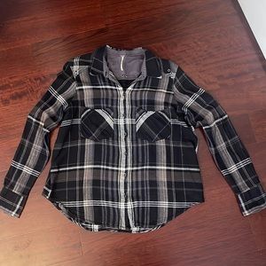 Free People plaid top